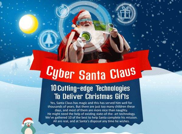 Modern Technologies to help Santa Clause (infographic) declutter your home