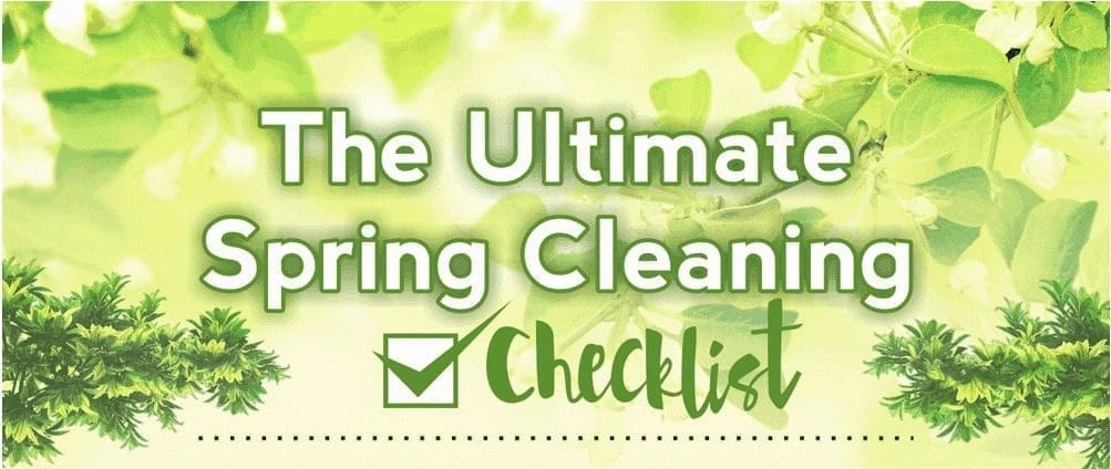 Spring Cleaning & Declutter Infographic for your house or condo buying a house